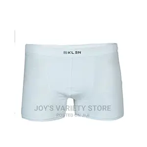 Plain White Men Underwear_ 4 In1