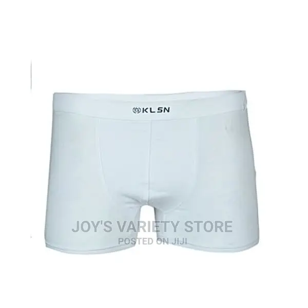 Plain White Men Underwear_ 4 In1
