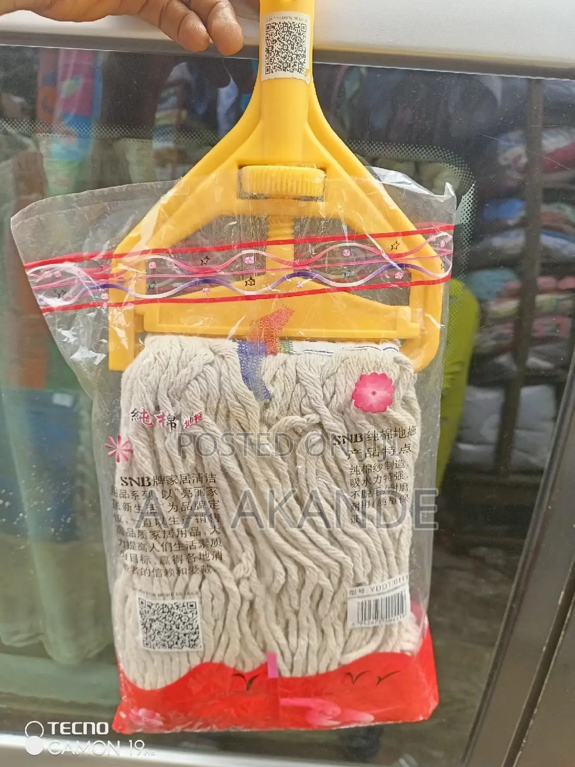 Industrial Mop With Iron Stick