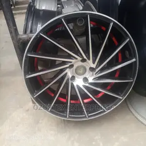 20rim Black and Red Lexus 350