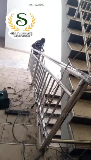 Stainless Railing Vertical Design at Kado District Abuja