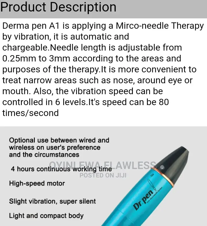 Wireless Dr Pen A1-W Microneedling Microblading Pmu MTS