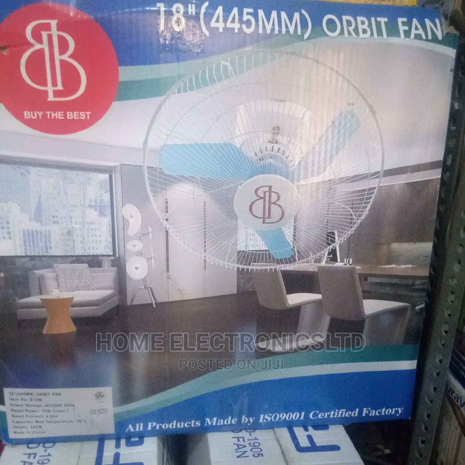BB Obit Fan 18 Inches