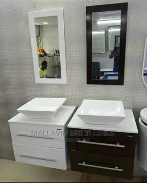 Suspended Cabinet Basin With Mirrors
