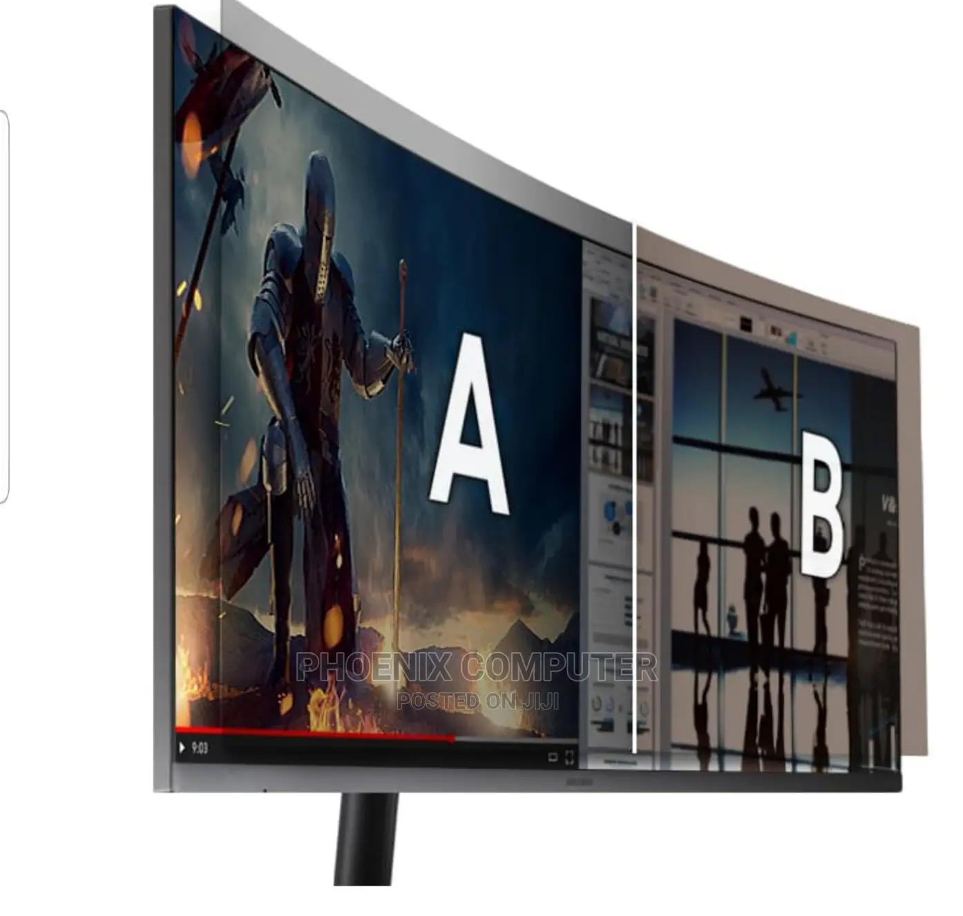 34" Samsung Curved Monitor Ideal for Multi-Taskers.