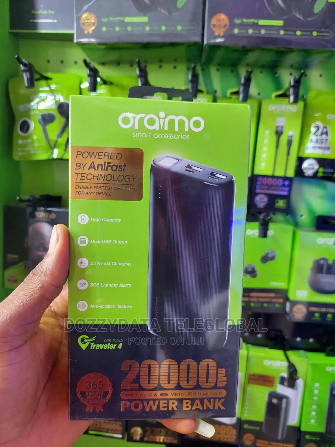 Oraimo 20,000mah Powerbank (Opb-P204d)