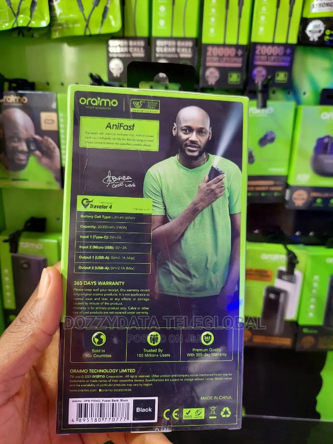 Oraimo 20,000mah Powerbank (Opb-P204d)