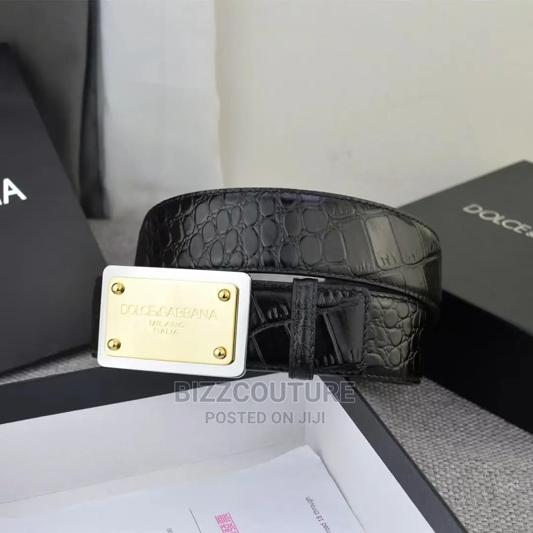 High Quality DOLCE GABBANA Leather Belt Available in Store