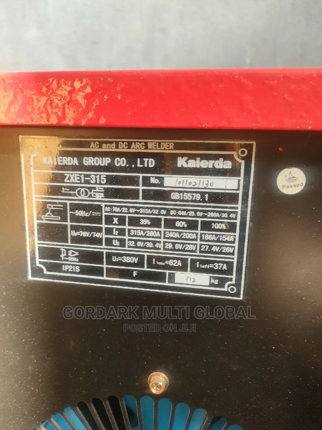 Ac/Dc Arc Welding Machine Zxe1-315