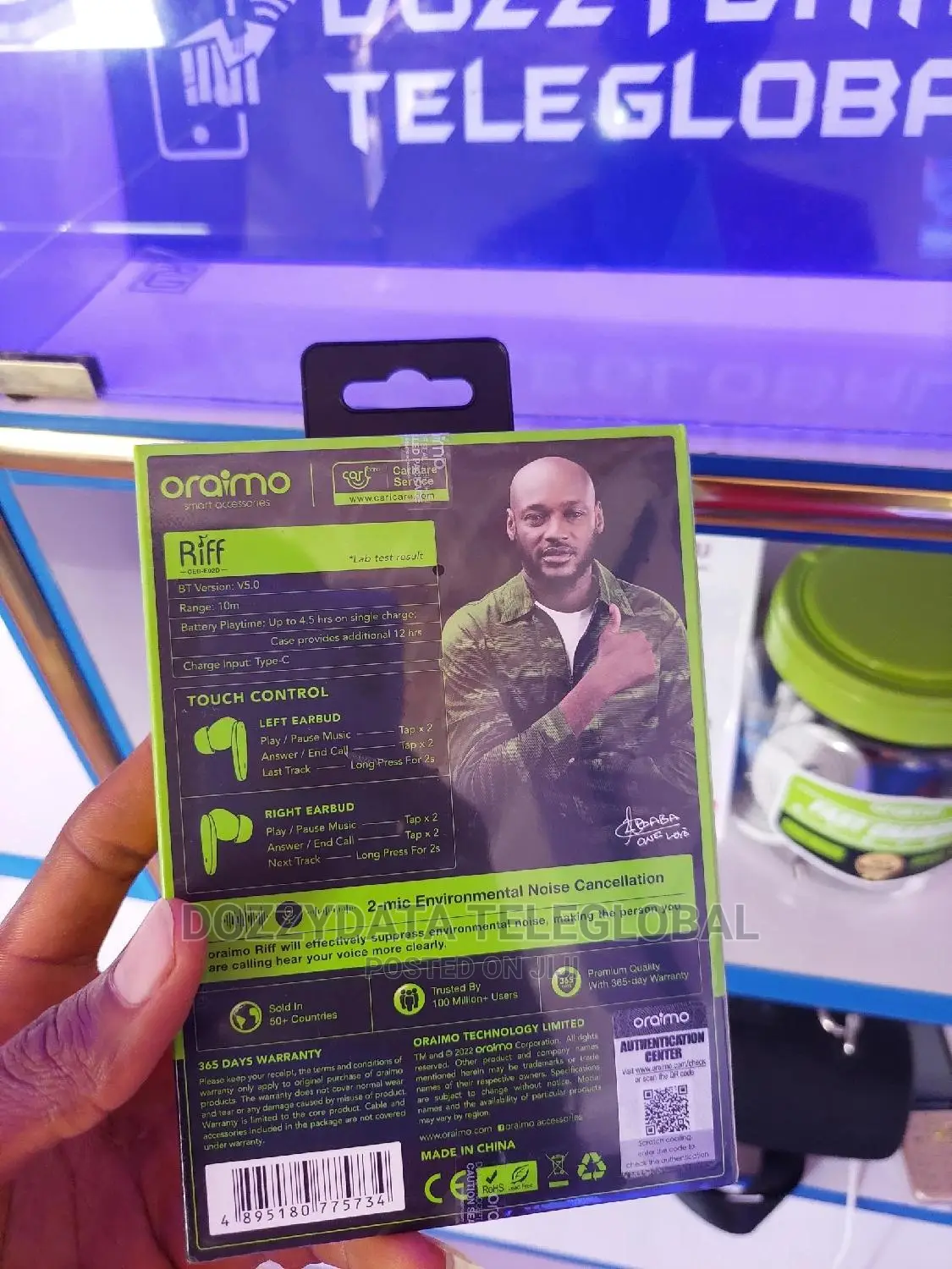 Oraimo Riff True Wireless Earpuds (Oeb-e02d)