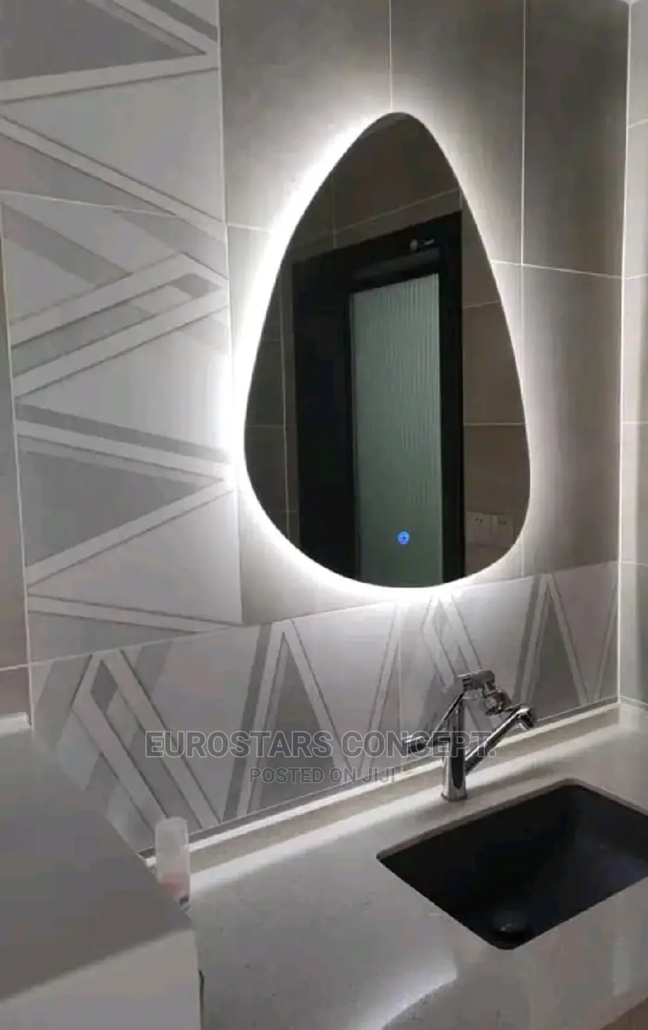 Plan Mirror With Back Lights