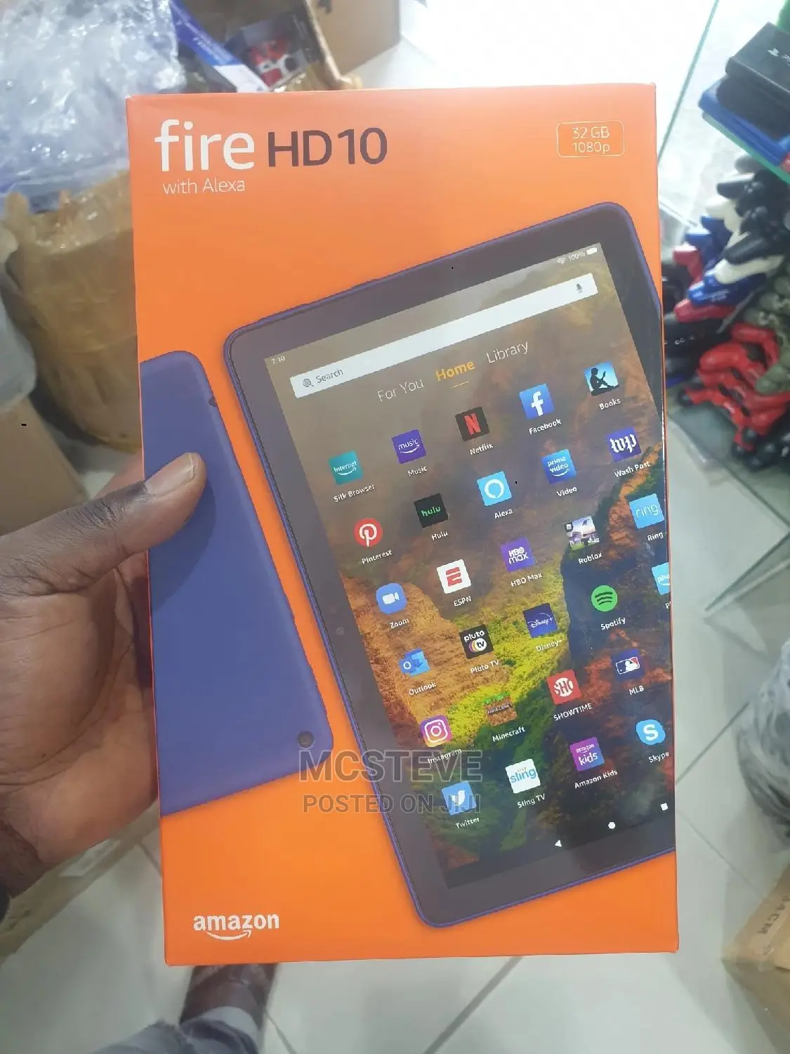 New Amazon Fire HD 10 32 GB Blue