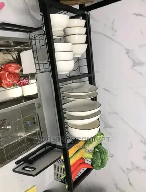 Black Executive Plates Rack