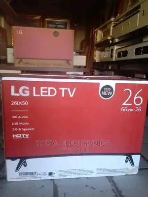 Original Lg 26"Inches Led Side Speaker Tv With Free Tv Guard