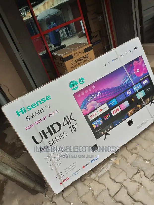 Brand New HISENSE 75" Android Smart (BLUETOOTH) Wi-Fi/Uhd/