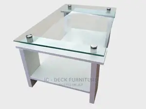 Tbl2 Transparent Thick Glass Top Center Table / Coffee Table