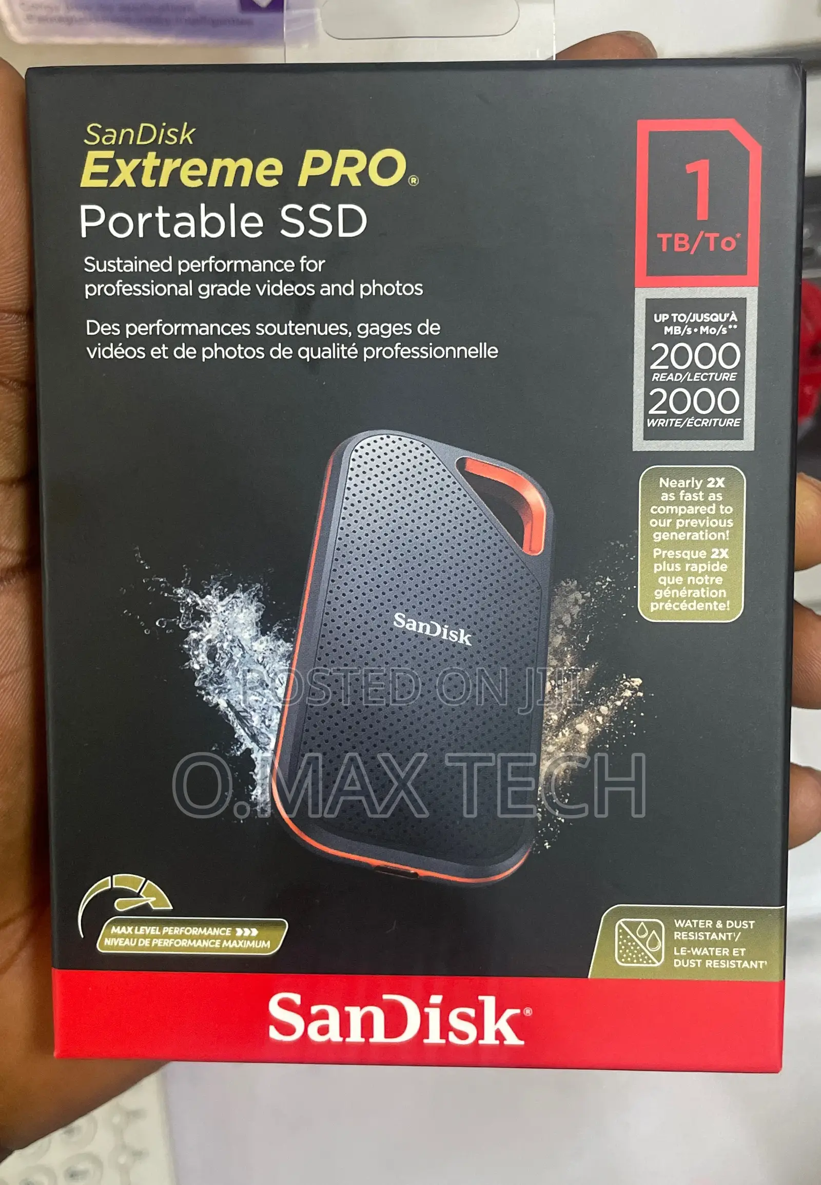 Sandisk SSD Extreme Pro 1tb Ext. 2000mbps