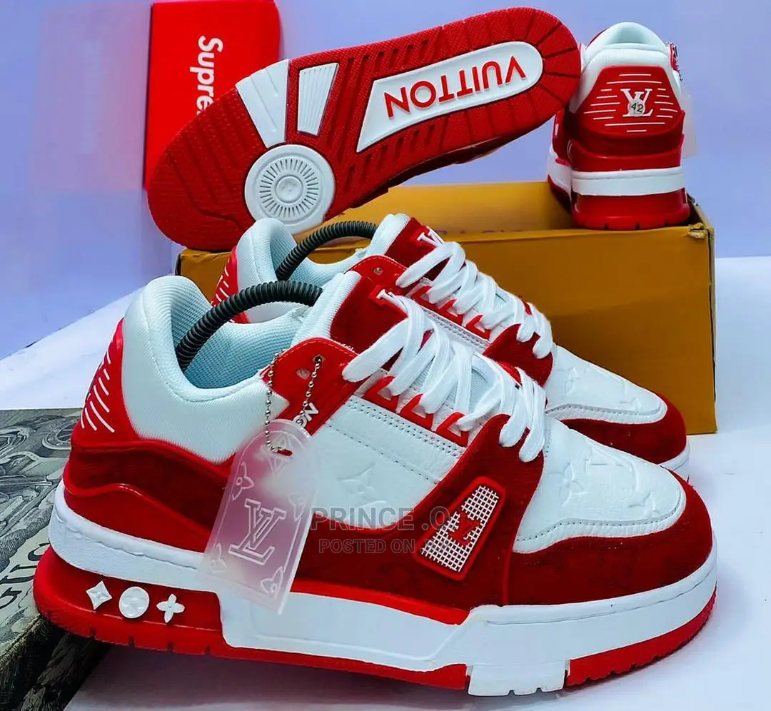 Red Louis Vuitton Sneakers