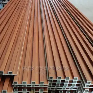 WPC Wall Fluted Panel Wood Plastic Composite Finish Fiber