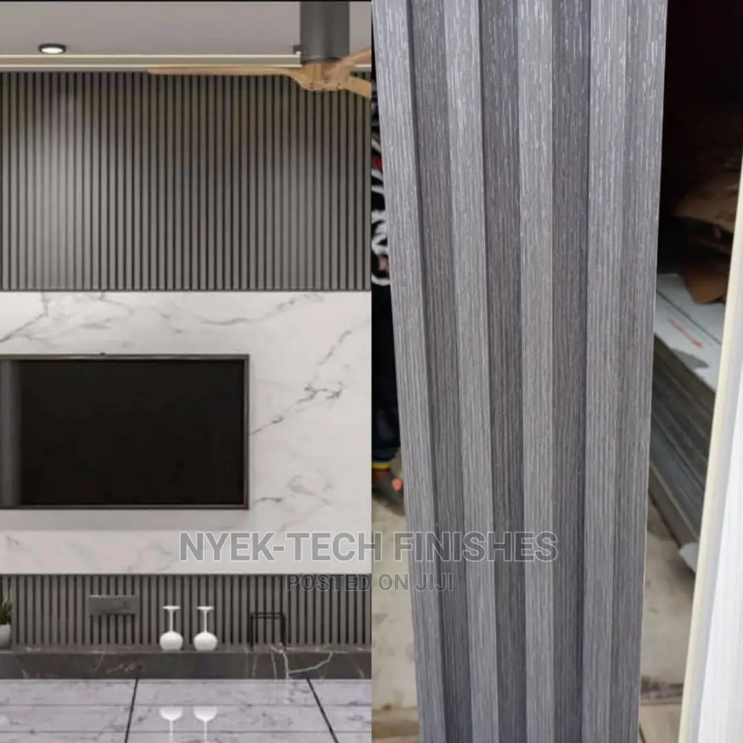 WPC Wall Fluted Panel Wood Plastic Composite Finish Fiber