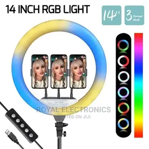 Original Newly 14" Inches RGB Led Ringlight With Tripodstand