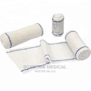 Medical Elastic Crepe Bandage With Clips
