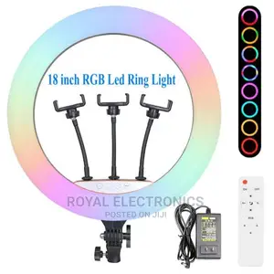 Classic RGB 18-Inches Led Ring Light With Free Tripod Stand