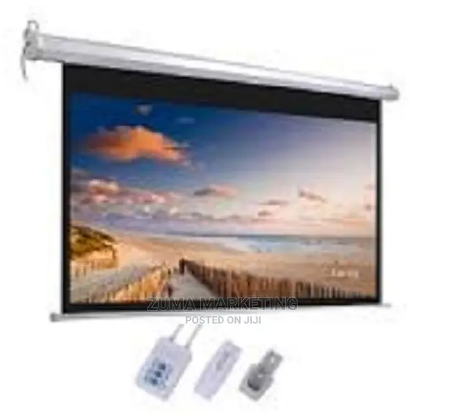 72 by 72 Electric Projector Screen