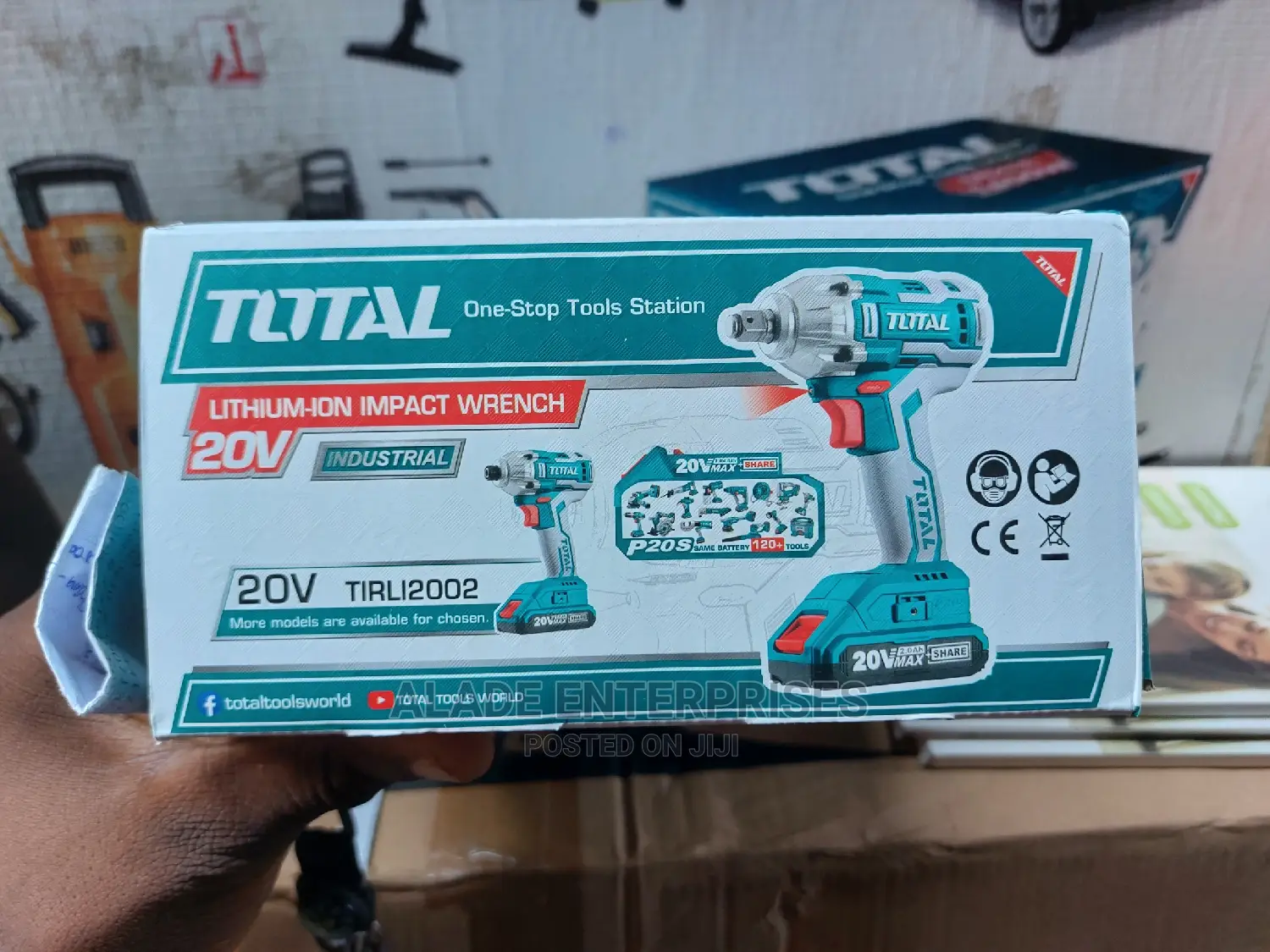 Total Cordless Impact Wrench Socket Machine - 20v