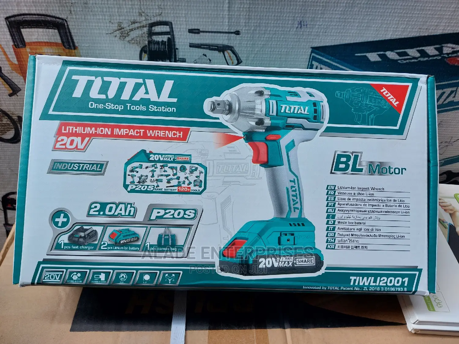 Total Cordless Impact Wrench Socket Machine - 20v