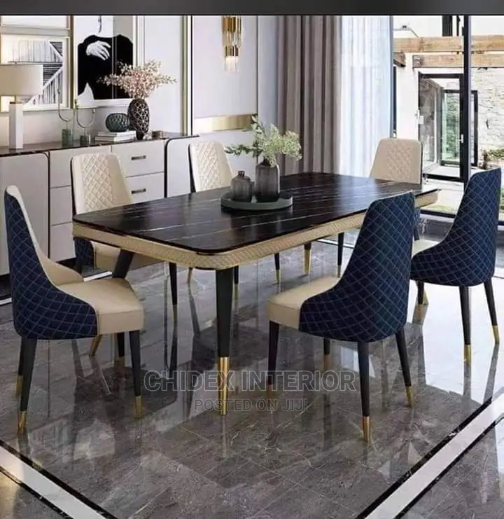 Exotic Marble Dining Table 6 Seaters