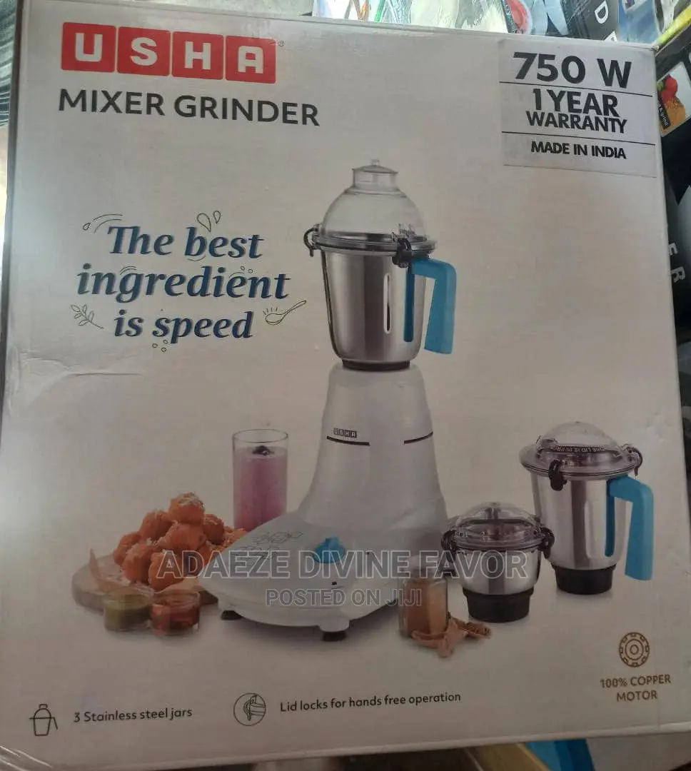 Usha Mixer Grinder 750W With 1year Warranty in Lagos Island (Eko