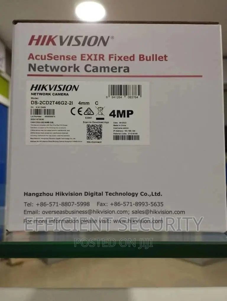 Hikvision DS-2CD2T43G2-2I 4 MP Fixed Bullet Network Camera