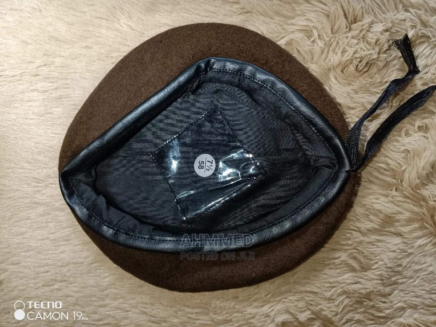 Brown Security Beret Cap
