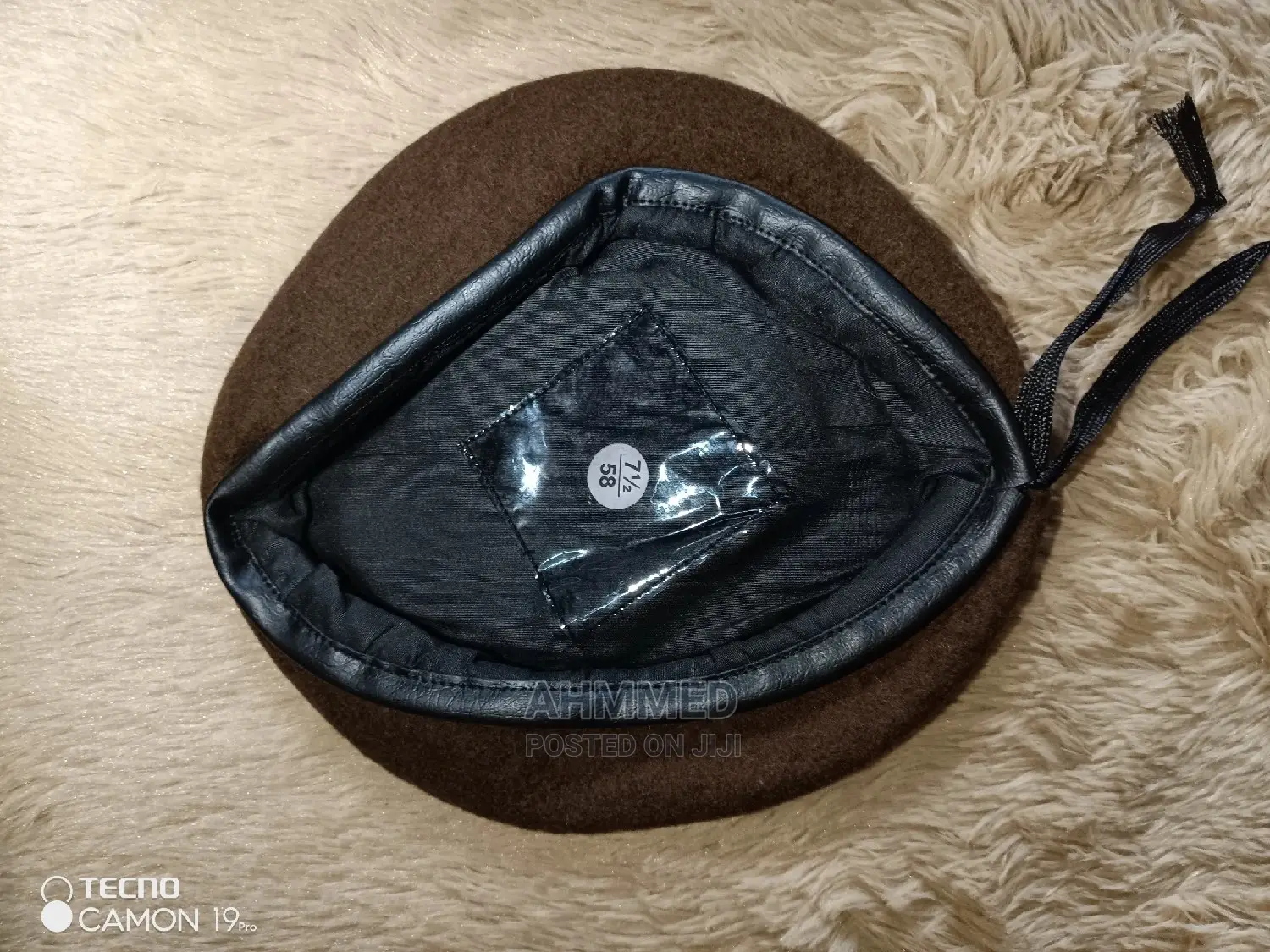 Brown Security Beret Cap