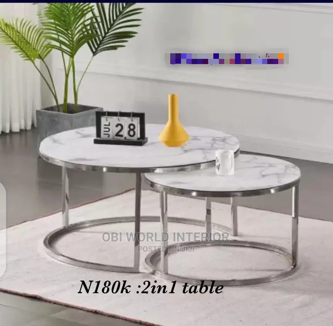 Luxury Center Table and Side Stools Sets