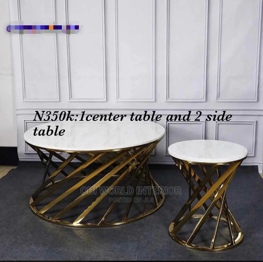 Luxury Center Table and Side Stools Sets