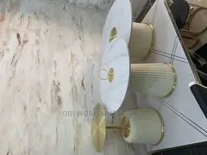 Luxury Center Table and Side Stools Sets