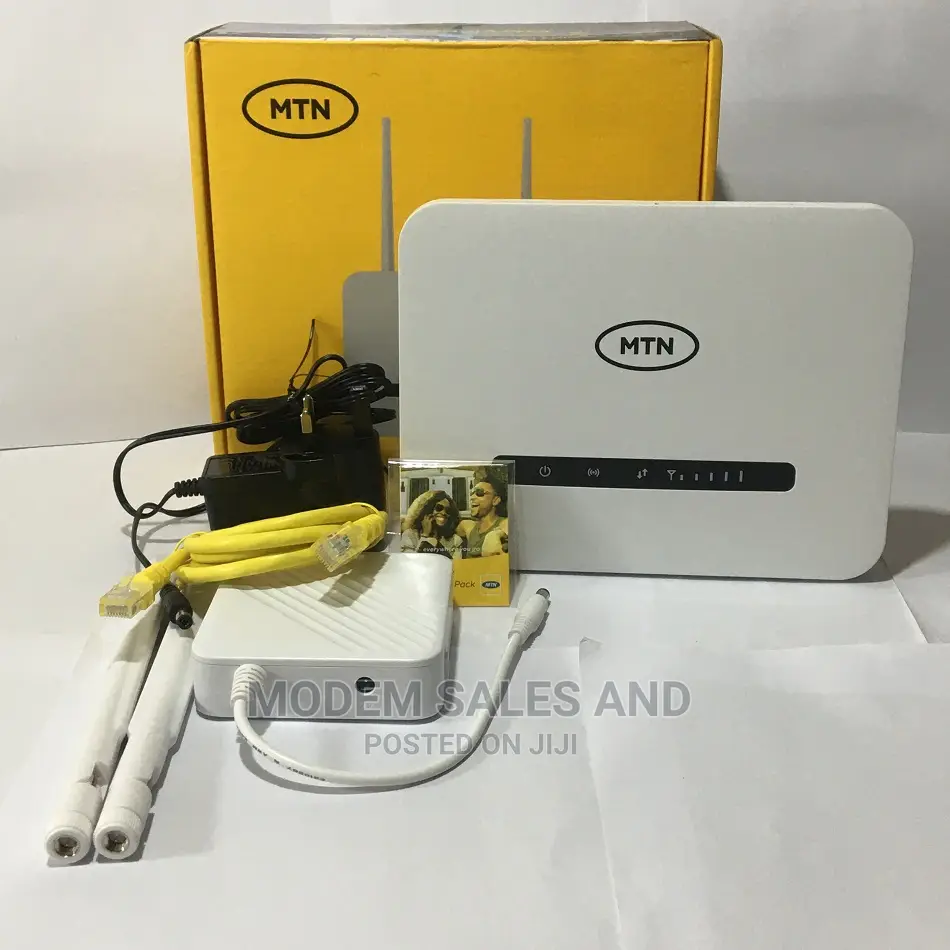 MTN Cat6 Broadband 4G Router+120gb Bonus Data+Backup Battery in Ikeja