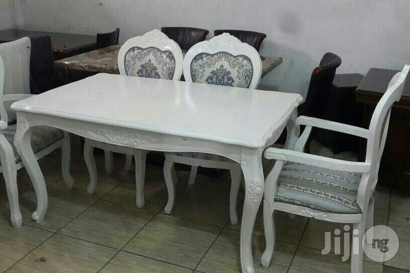 Wooden White Dinning Set
