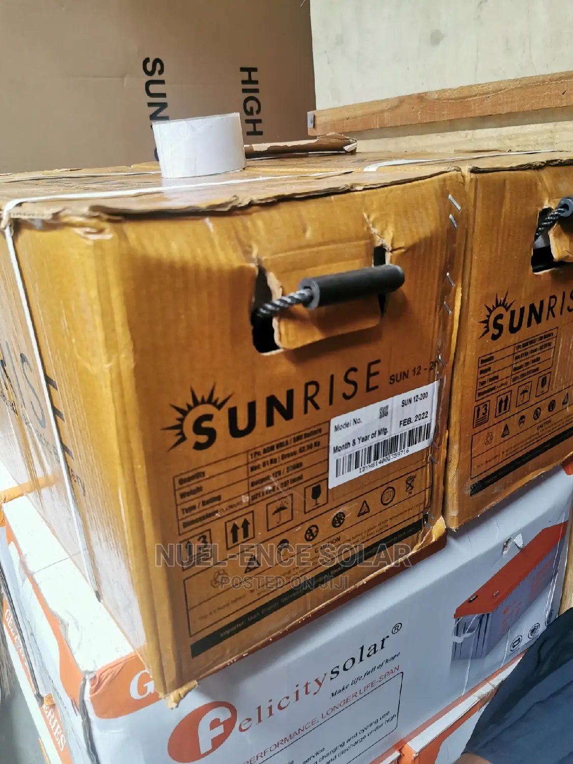 12v 200ah Sunrise Battery