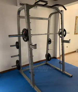 Sport Rack With 50kg Weight Plate With Olympic Bar
