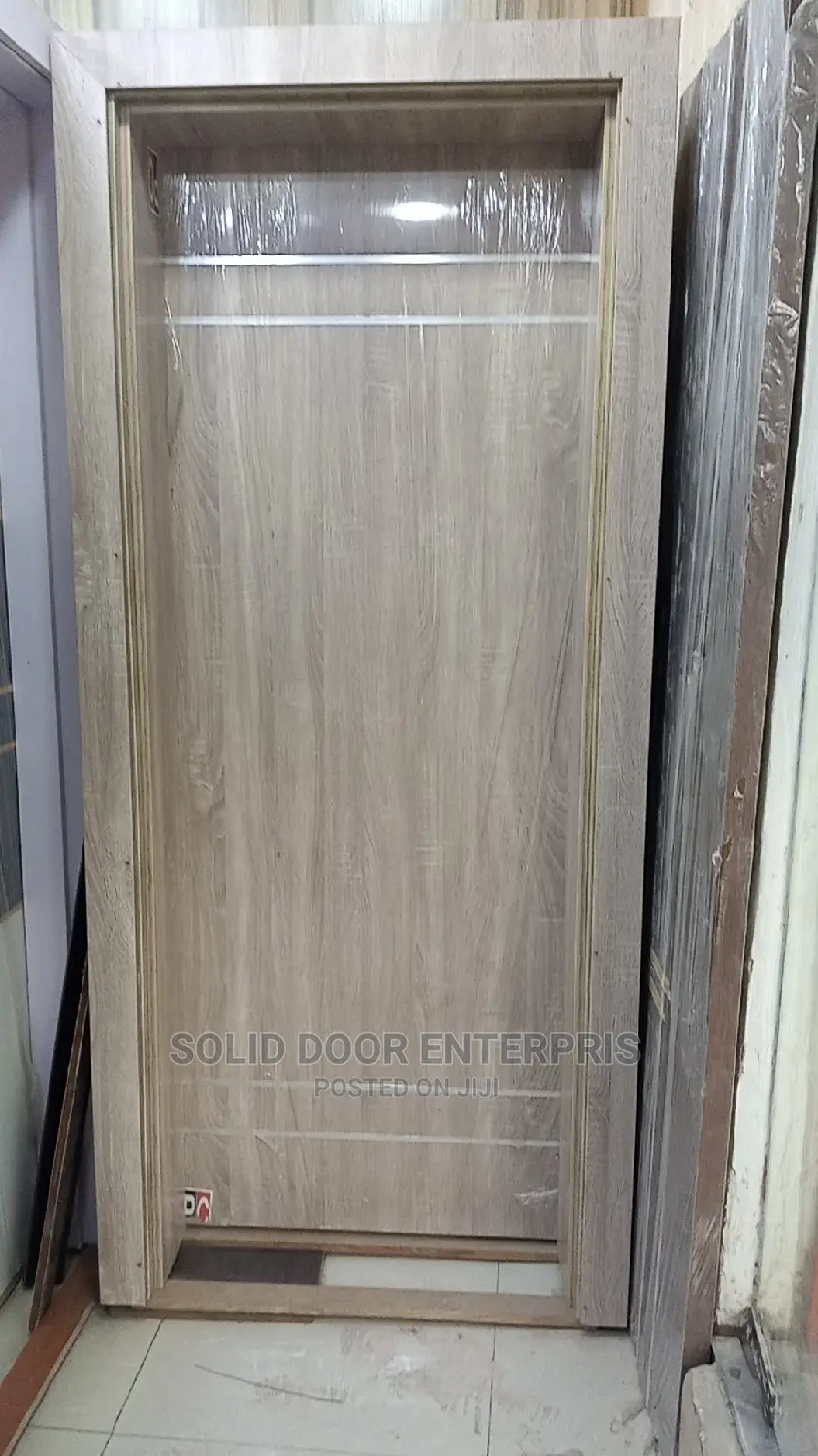 Solid HDF Flush Door With Frame