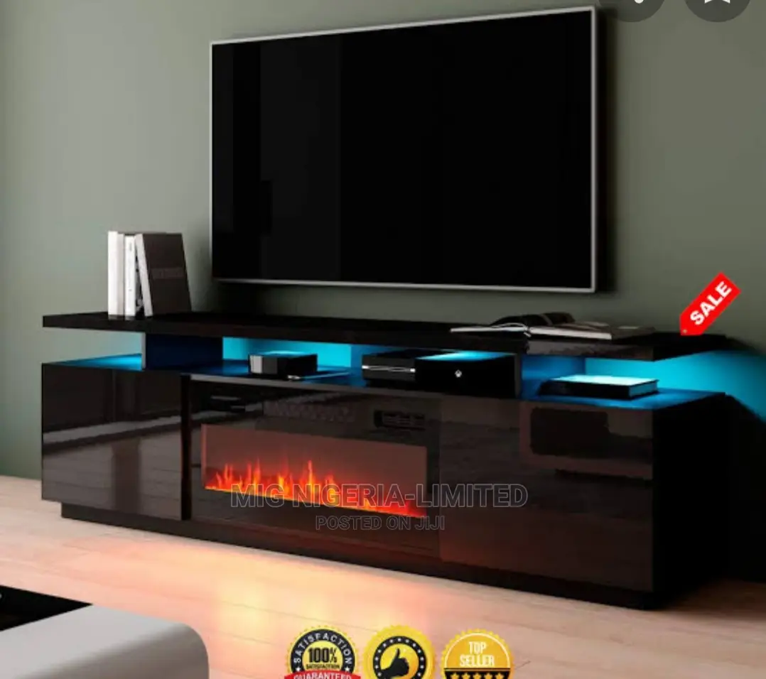 Multi Colour Fireplace Deco Frame Light 100cmx30cm.