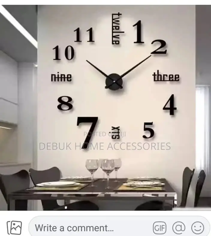 120 Cm 3d Diy Clock