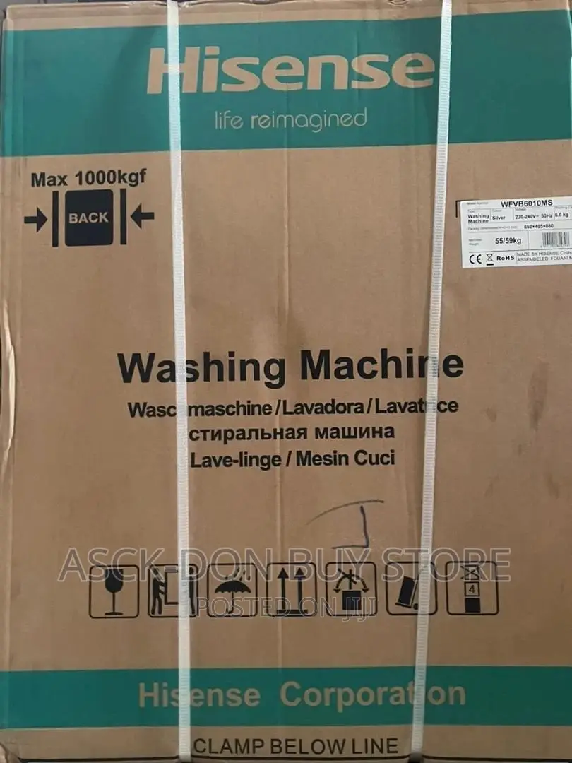 Hisense 6kg Front Loader Automatic Washing Mac, Energy Saver