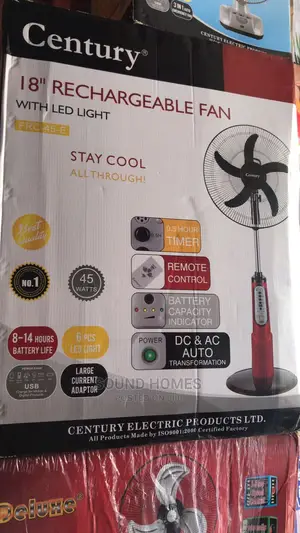 Rechargeable Standing Fan.