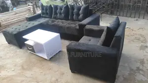 Photo - Black Lshap Single N Center Table