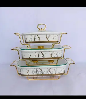 3pcs Dish With Stand