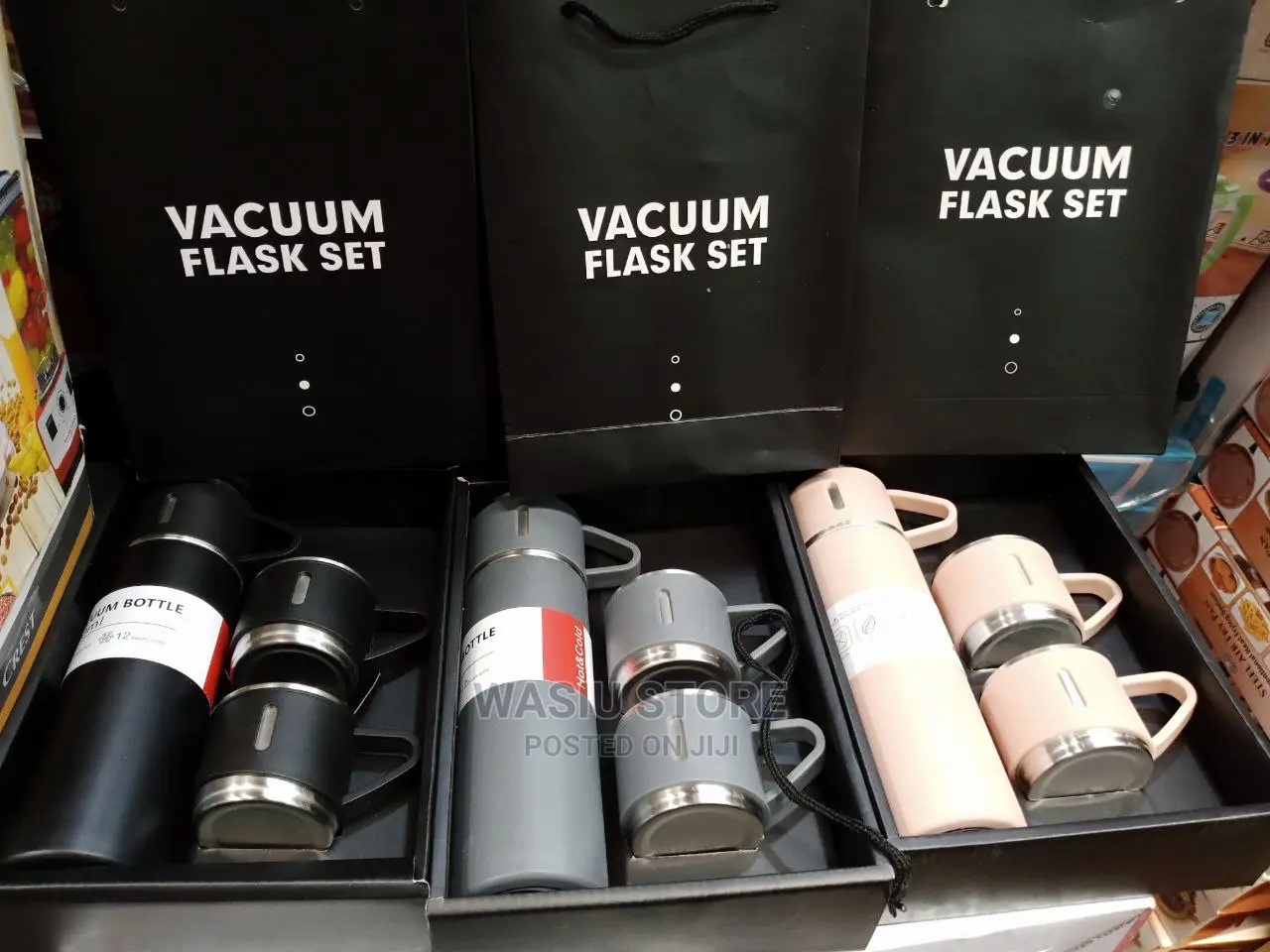 3 in 1 Vacuum Flask Set